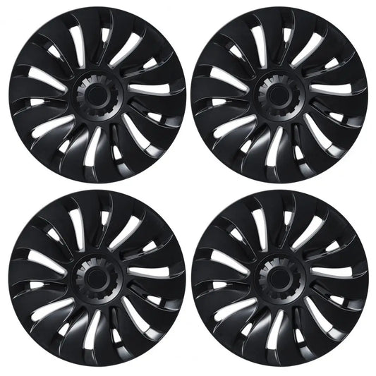 4PCS HubCap Performance Replacement for Tesla Model 3 Wheel Cover 19Inch Automobile Hub Cap Full Rim Cover Accessories