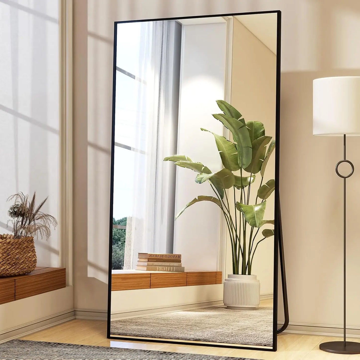 Full Length Mirror with Stand 34"x76"