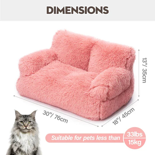 Mewoofun Dog Couch Small Dog Bed with Removable Washable Cute Cat Couch for PetsCat Beds for Indoor Cats with Anti-Slip Bottom