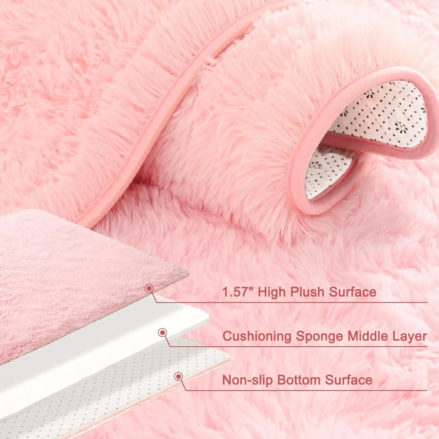 Plush Carpets Fluffy Ultra Soft Indoor Modern Area Rugs Living Room Play Mats For Children Bedroom Home Decor Nursery Rug