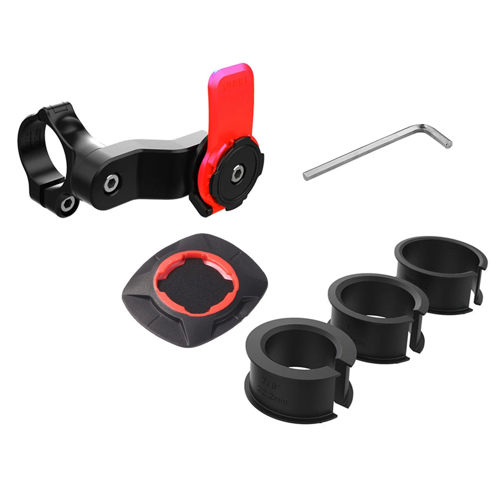 Quad Lock Motorcycle Bike Phone Holder Stand Bicycle Phone Holder Bike Holder 360° Rotatable Navigation Support Security Bracket