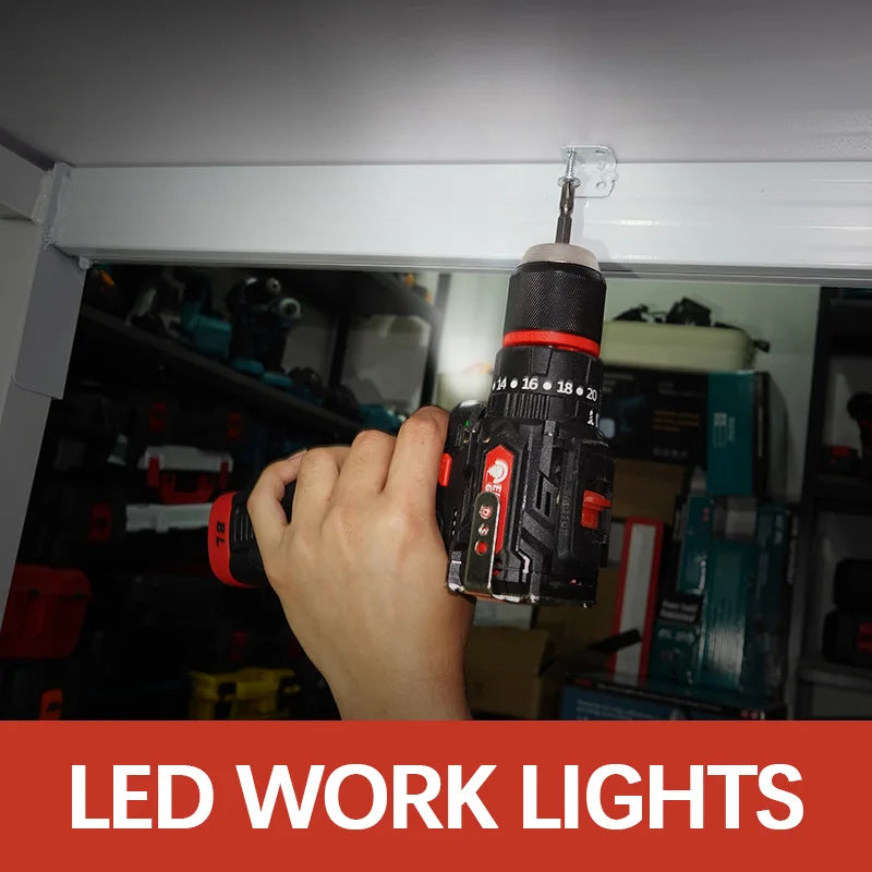 280NM 16.8V Brushless Electric Drill Cordless Screwdriver Electric Drill Battery Set Household Multi-functional DIY Power Tools