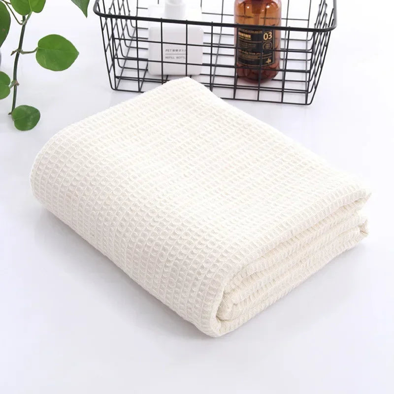 Family Pure Cotton Beehive Cover Is Simple Solid Color Soft Breathable Nap Multi-functional Lightweight Air Conditioning Blanket