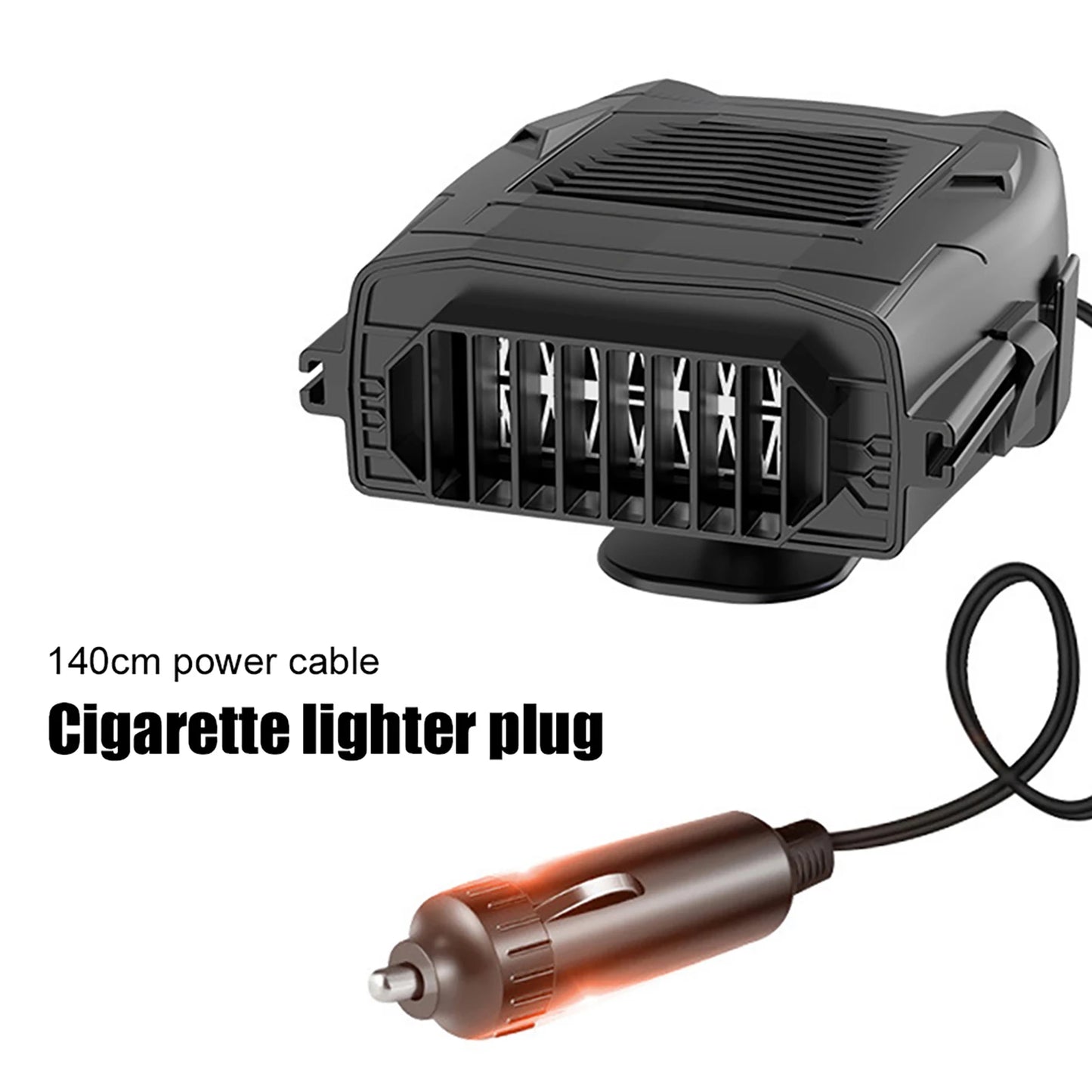 12V Electric Cooling Heating Fan Demister Defroster 150W Car Electric Heater Portable Heating Cooler Fan Automobile Accessories