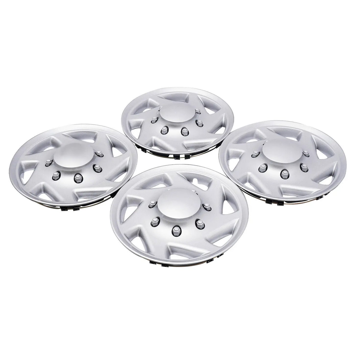 4 NEW For 99-18 Ford Econoline E250 E350 E450 Hubcap Silver Van Full Wheel Cover